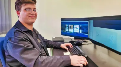 Filip Medak dizajnirao je novu internetsku stranicu Grada Daruvara/Foto: Tomislav Kukec/MojPortal.hr