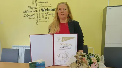 Martina Majić nagradu je primila u rodnom mjestu Mate Lovraka/Foto: MojPortal.hr