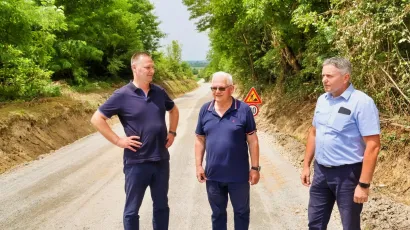 Župan Marko Maru&scaron;ić s načelnicima Zlatkom Bakunićem i Borom Ba&scaron;ljanom/Foto: BBŽ