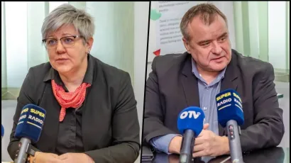 Ravnateljica Srednje &scaron;kola Čazma Irena Ivanović i čazmanski gradonačelnik Dinko Pirak/Foto: Davor Kirin