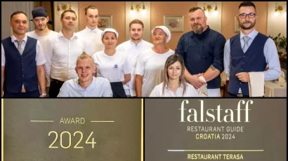 Osoblje restorana Terasa koje je dobilo nagradu Falstaffa/Foto: DT