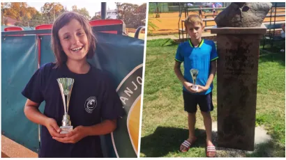 Latica i Benjamin klub su učinili ponosnim/Foto: Teniski klub Feniks