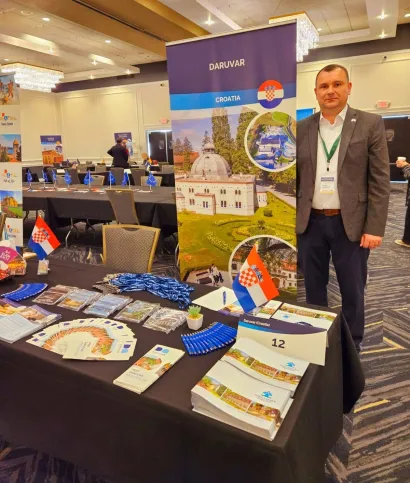 &Scaron;tand na kojem se promovirao Daruvar