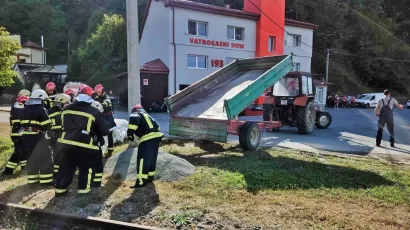 Na mjesto poplave dopremljen je pijesak za vreće/Foto: Nikica Puhalo/MojPortal.hr