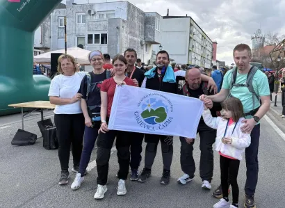 Ana sa svojom ekipom na cilju/Foto: Privatni album