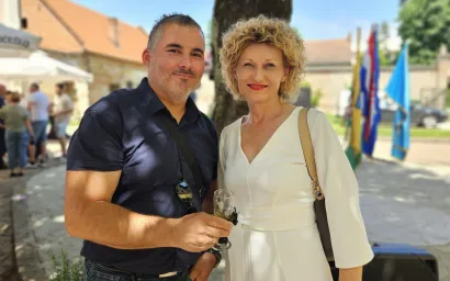 Vedran Nemec i dožupanica Marija Jungić/Foto: Nikica Puhalo/MojPortal.hr