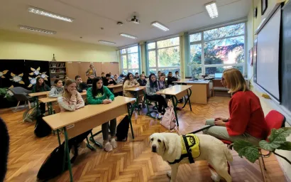 Posebna gošća u razredu/Foto: Privatni album