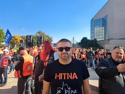Na prosvjedu je bio i Tomislav Petrušić/Foto: Ines Bačan/Cropix