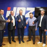 Marko Marušić sa stranačkim potpredsjednicima/Foto: HDZ BBŽ