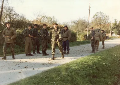 Lordovi nakon akcije u Rašenici, 1. studenog 1991. godine/Foto: Gradski muzej Bjelovar
