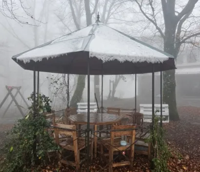 Tijekom noći se stvorio tanki snježni prekrivač/Foto: PD Psunj