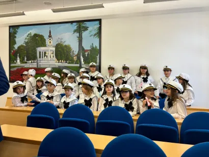 Mališani na prijemu u Gradskoj upravi/Foto: Slavica Trgovac Martan