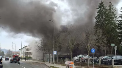 Gust dim u centru Lipika/Foto: Lipički Compas