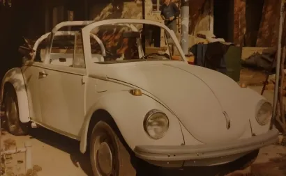 Dinko Tandara je od VW "bube" sam napravio kabriolet/Foto: Privatni album