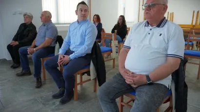 Načelnik Općine Končanica Zlatko Bakunić i pročelnik Dalibor Tomašek/Foto: Nikica Puhalo/MojPortal.hr