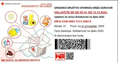 Skenirajte kod i donirajte/Foto: Gradsko društvo Crvenoga križa Daruvar