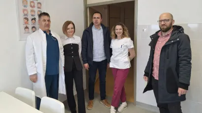 Novi logopedski odjel u sklopu pedijatrije posjetio je pakrački gradonačelnik Tomislav Novinc/Foto: Pakrački list