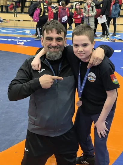 Natjecatelje je vodio trener Domagoj/Foto: Hrvački klub Čazma