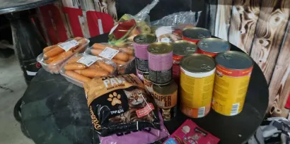 Prikupljene su brojne potrep&scaron;tine/Foto: Moto klub Daruvar