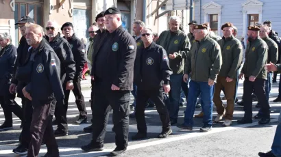 Mimohod pobjednika u Pakracu/ Foto: Pakrački list