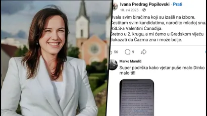 Čazmanski HDZ je uz priopćenje priložio i screenshot, sa službene Facebook stranice gradonačelnice/Foto: Facebook screnshot