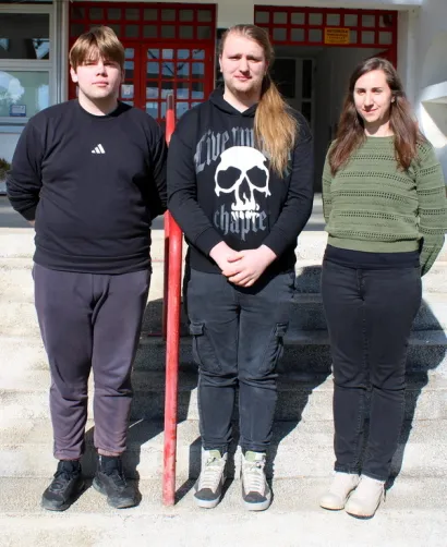 S mentoricom, prof. Ivanom Milić/Foto: Tehnička &scaron;kola Daruvar