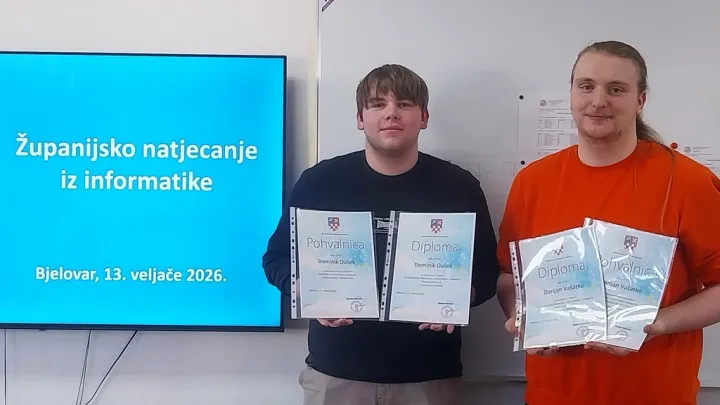 Mladi računalni stručnjaci iz zavr&scaron;nog rada zaslužili su čistu peticu/Foto: Tehnička &scaron;kola Daruvar
