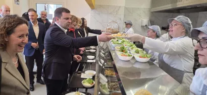 Domaćini su ministricu počastili studentskim ručkom/Foto: Grad Bjelovar