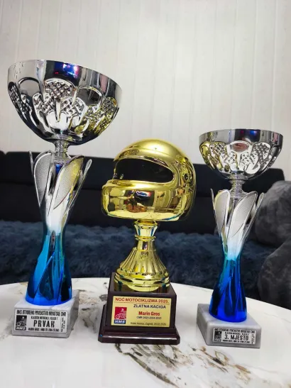 Novi trofeji u Marinovoj kolekciji/Foto: Privatni album