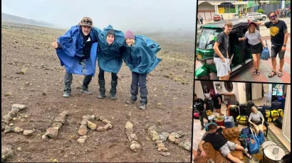 Dalibor Horvat Dabo u Afriku je otputovao sa suprugom Senkom i sinom Vanjom/Foto: Privatni album