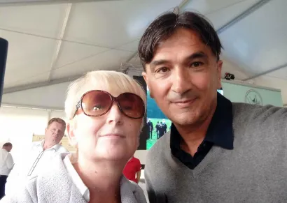 Susret s izbornikom Zlatkom Dalićem nije mogao ostati nezabilježen/Foto: Privatni album