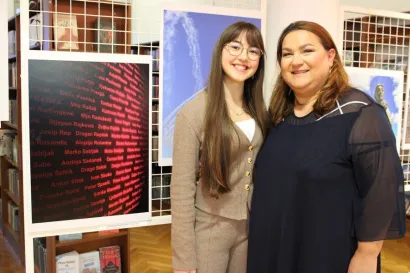 Lana s mentoricom, prof. Aleksandrom Hohnjec/Foto: Slavica Trgovac Martan