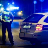 Zagreb, 310815.Zvonimirova ulica.Danas oko 2:50 kod kucnog broja 119 na sjevernom kolniku Zvonimirove ulice, smrtno je stradao vozac mopeda. Policijski ocevid je u tijeku.Foto: Darko Tomas/CROPIX