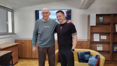 S prof. Robertom Milčićem/Foto: Slavica Trgovac Martan