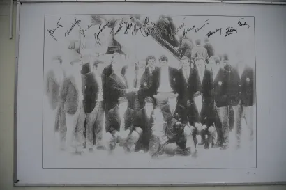 Mural na Partizanovom igrali&scaron;tu koji prikazuje slavnu generaciju iz 1972./Foto: Damir Krajac/CROPIX  