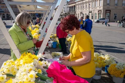 Cvijeće su donirale članice Lige/Foto: Predrag Uskoković
