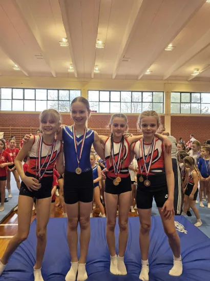 Djevojčice su odlično prezentirale svoj grad/Foto: Gimnastički klub Bjelovar