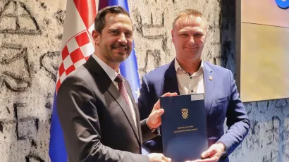 Ministar Tonči Glavina i župan Marko Maru&scaron;ić/Foto: Vlada RH