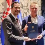 Ministar Tonči Glavina i župan Marko Maru&scaron;ić/Foto: Vlada RH