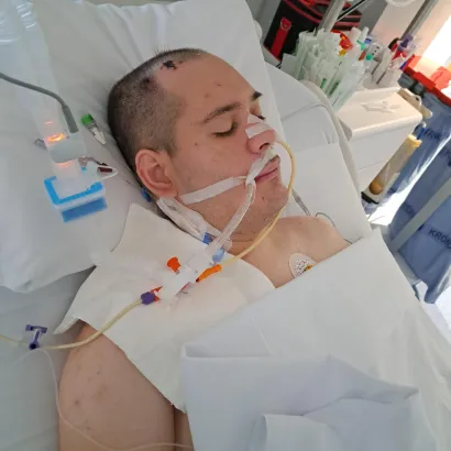 Za vrijeme bolničkog liječenja/Foto: Privatni album