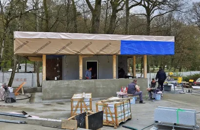 Budući snack bar pokraj novih bazena/Foto: Nikica Puhalo/MojPortal.hr