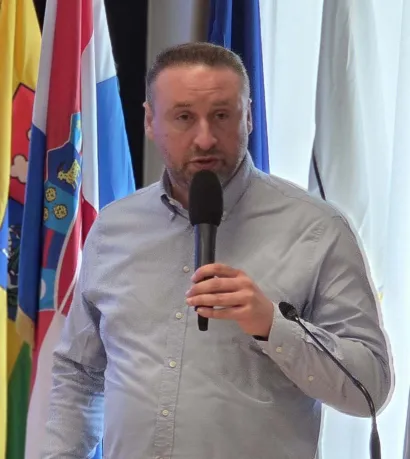 Zamjenik gradonačelnika održao je prezentaciju o projektima Grada u posljednjih nekoliko godina/Foto: Grad Bjelovar