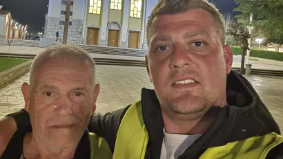 Antun se hodočasnicima pridružio u Bosni/Foto: Kristo Matić