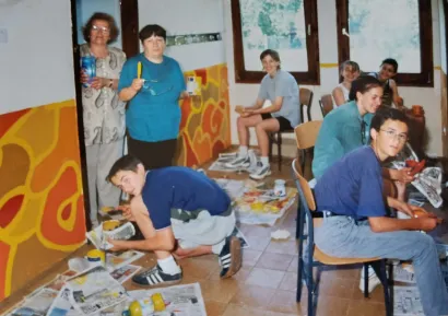 Jedna od radnih akcija u &scaron;koli/Foto: Privatni album