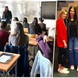 Posjet biv&scaron;e učenice/Foto: Ekonomska i turistička &scaron;kola Daruvar