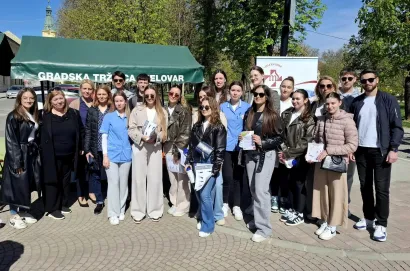 Na skupu su bili i učenici Medicinske &scaron;kole Bjelovar/Foto: Slavica Trgovac Martan