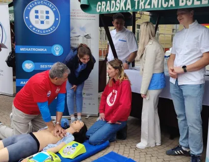 Svoj doprinos dali su učenici Medicinske &scaron;kole te studenti Veleučili&scaron;ta u Bjelovaru/Foto: Slavica Trgovac Martan