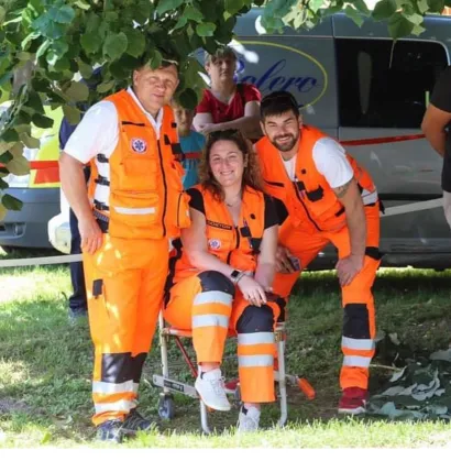 S kolegama iz bjelovarske Hitne/Foto: Privatni album