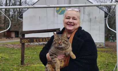 Ravnateljica KUC-a Zvjezdana Galkowski kaže kako se mačak svim uvukao pod kožu/Foto: Slavica Trgovac Martan