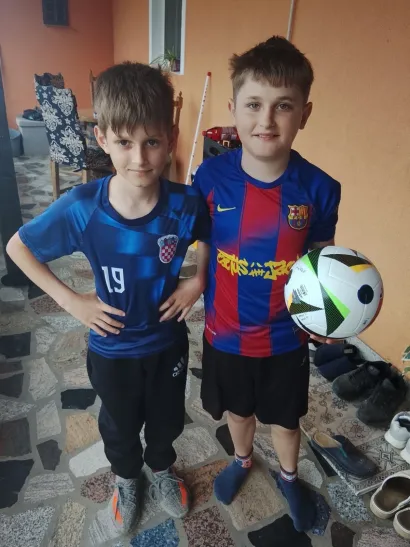 Gabrijela je odu&scaron;evila gesta prijatelja iz Sirača/Foto: NK Kamen Sirač